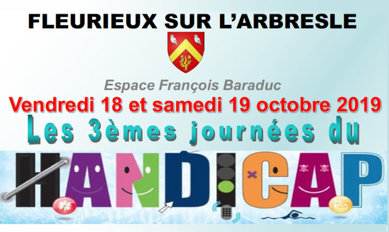 Les 3èmes Journées "HANDICAP" 18 et 19 octobre 2019